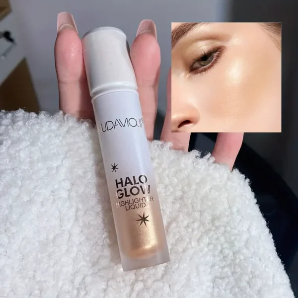 Liquid Highlighter, Glitter Glow Illuminator, Lightweight Luminous Shine Huda Moji - Image 14