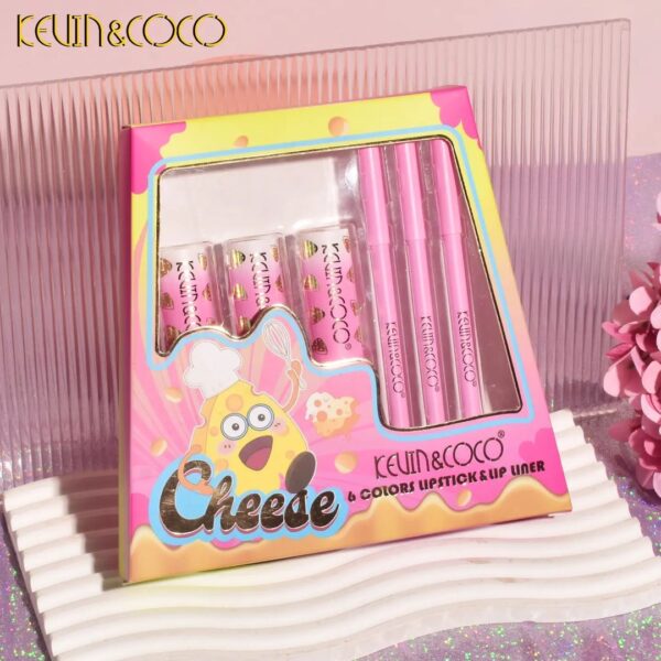 Kevin & Coco Cheese Set (Lipsticks & Lip Liner)