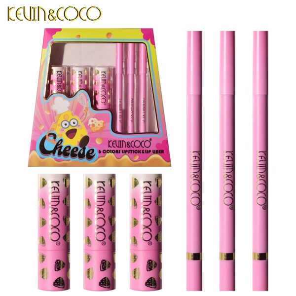 Kevin & Coco Cheese Set (Lipsticks & Lip Liner) - Image 2