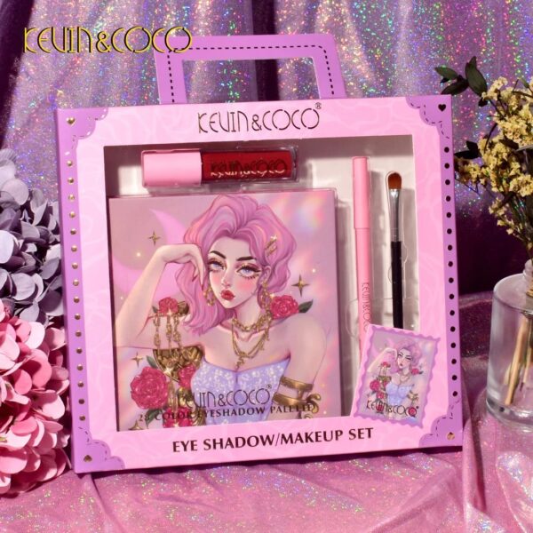 Kevin & Coco Eyeshadow Makeup Set (Purple Bag) - Image 4