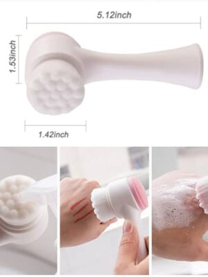 2 In 1 Double Sided Facial Cleaning Massager High Quality - 1Pc