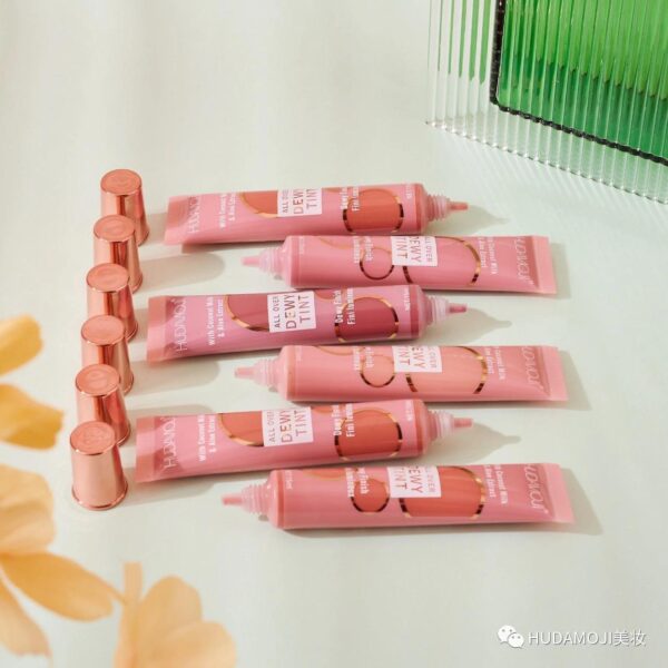 Cute Matte Liquid Blush Highly Pigmented Water Proof Long Lasting Huda Moji Dewy Lip & Cheek Tint - Image 9