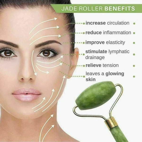 Facial Beauty - Jade Face Roller - Image 3