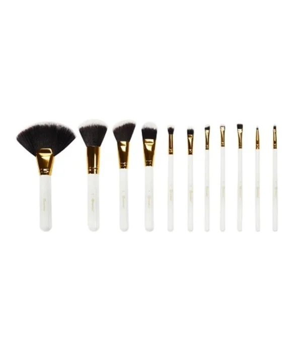 BH Cosmetics Dot Collection 11 Pcs Brush Set – White - Image 2