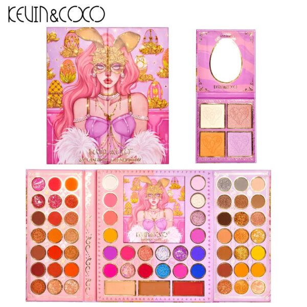 KEVIN & COCO 69 Color Face & Eye Shadow Palette - Image 3