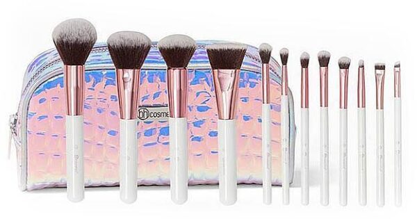 BH Cosmetics Crystal Quartz 12 Piece Brush Set And Bag - Image 2