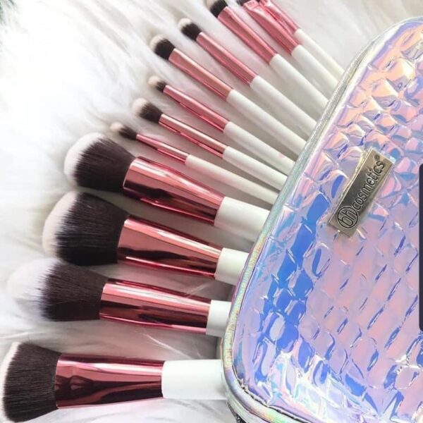 BH Cosmetics Crystal Quartz 12 Piece Brush Set And Bag